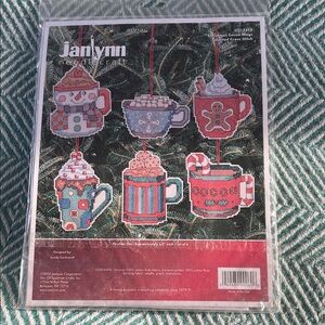 Janlynn Cocoa Mugs Counted Cross Stitch Kit